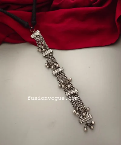 Glamaya Boho Chic Oxidized Tribal Necklace: Handmade & Adjustable 1 GLAM-NE-OX-25-913637-41-4