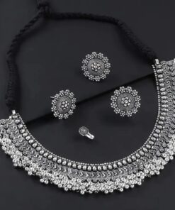 Glamaya Stylish Oxidised Necklace Combo: Trendy & Affordable Set 1 GLAM-CN-OX-40-226970-60-5