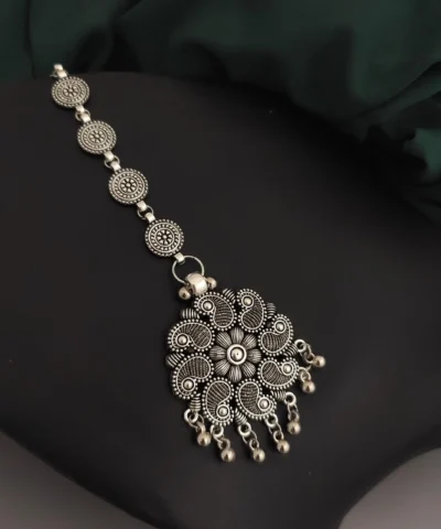 Glamaya Stylish Traditional Oxidised Maangtikka For Women - Affordable Designs 1 GLAM-HA-OX-5F7-478533-11-7