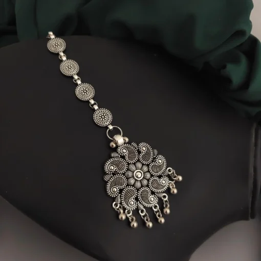 Glamaya Stylish Traditional Oxidised Maangtikka For Women - Affordable Designs 1 GLAM-HA-OX-5F7-478533-11-7