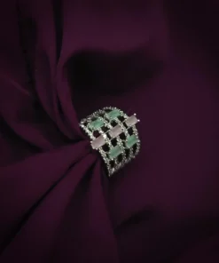 Glamaya Sparkling Cz Finger Ring: Stylish & Affordable 1 GLAM-RI-CZ-15F7-084101-25-7
