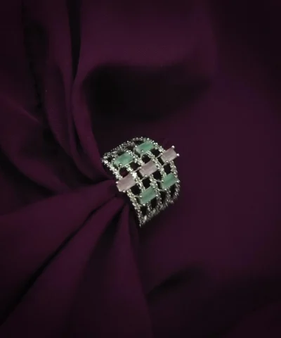 Glamaya Sparkling Cz Finger Ring: Stylish & Affordable 1 GLAM-RI-CZ-15F7-084101-25-7