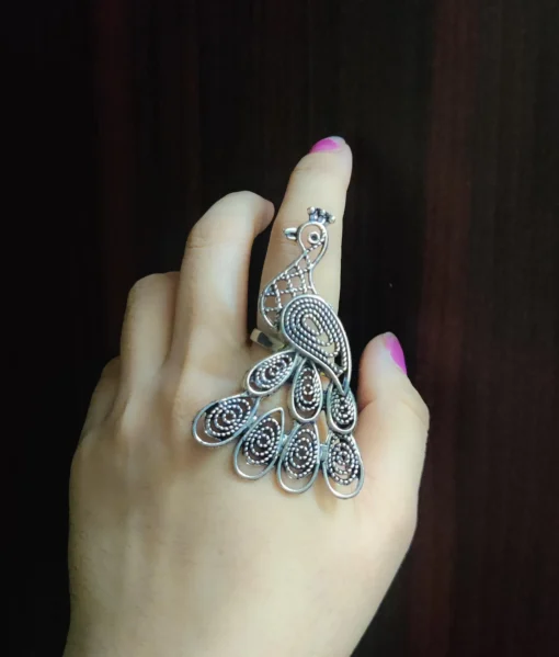 Glamaya Trendy German Silver Adjustable Ring - Stylish & Affordable! 1 GLAM-RI-OX-6F4-872544-11-7