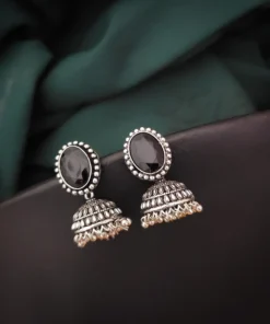 Glamaya Monalisa Stone Jhumki Earrings: Trendy Stone Jhumkas For Women 1 GLAM-ER-ST-40-066496-71-2