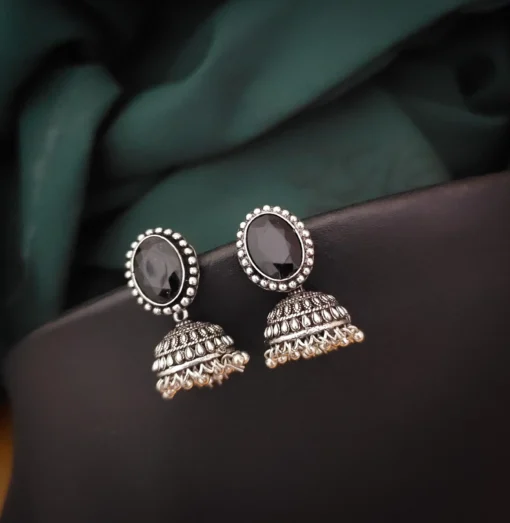 Glamaya Monalisa Stone Jhumki Earrings: Trendy Stone Jhumkas For Women 1 GLAM-ER-ST-40-066496-71-2