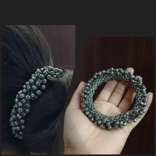 Glamaya Elegant Oxidised Hair Juda Accessories: Perfect For Parties & Weddings 2 GLAM-HA-BP-50-418704-82-2 Glamaya Elegant Oxidised Hair Juda Accessories: Perfect For Parties & Weddings 2 GLAM-HA-BP-50-418704-82-2