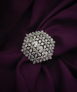 Glamaya Chic Adjustable Cz Finger Ring For Trendy Women 1 GLAM-RI-CZ-22-678268-35-5