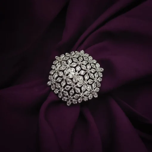 Glamaya Chic Adjustable Cz Finger Ring For Trendy Women 1 GLAM-RI-CZ-22-678268-35-5