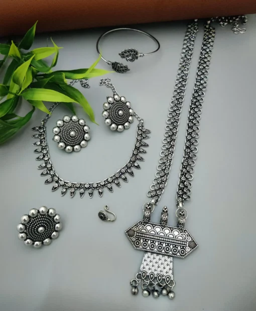 Glamaya Chic German Silver Combo Sets: Trendy & Affordable Jewelry 1 GLAM-CS-OX-28-571134-43-10