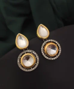 Glamaya Exquisite Kundan Polki Statement Earrings For Women 1 GLAM-BE-CZ-25-336123-41-4