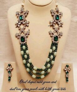 Glamaya Exquisite Gold Plated Kundan Necklace Set 1 GLAM-CN-KU-56F3-273114-75-4