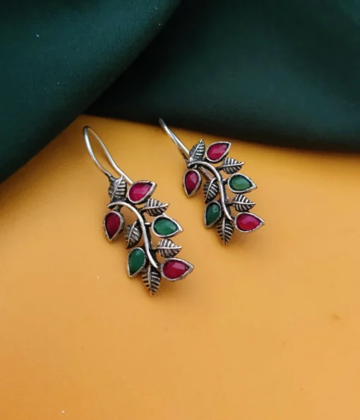 Glamaya Stylish Oxidised Multicolor Earrings: Trendy Party Wear 1 GLAM-ER-OX-20-584483-45-3