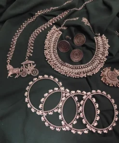 Glamaya Stylish Oxidised Necklace Combo Set - Best Deals! 1 GLAM-CN-OX-275-762783-525-2