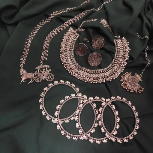 Glamaya Stylish Oxidised Necklace Combo Set - Best Deals! 1 GLAM-CN-OX-275-762783-525-2