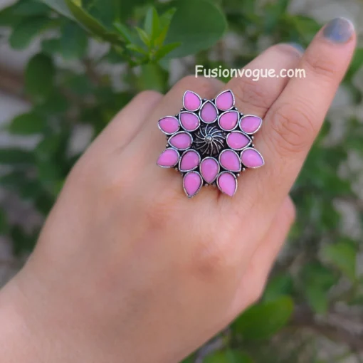 Glamaya Pink Stone Adjustable Ring – Buy 2 Get 1 Free Deal! 2 GLAM-RI-ST-3F8-760151-8-8 Glamaya Pink Stone Adjustable Ring - Buy 2 Get 1 Free Deal! 2 GLAM-RI-ST-3F8-760151-8-8