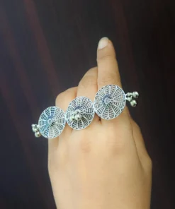 Glamaya Adjustable Trendy Oxidised Finger Ring For Stylish Women 2 GLAM-RI-OX-25-390457-45-2