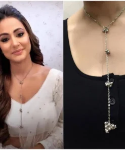 Glamaya Hina Khan Inspired Trendy Oxidised Chain Necklace 2 GLAM-NE-OX-5F7-793761-11-7
