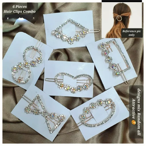 Glamaya Trendy 6-piece Korean Hair Clip Combo Set 1 GLAM-CH-OX-60-190422-89-2