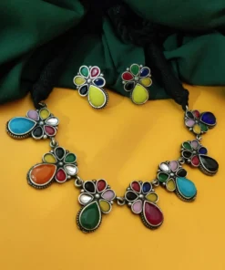 Glamaya Chic Multi Coloured Replica Necklace Set For Women 1 GLAM-CN-OX-54-202557-86-5