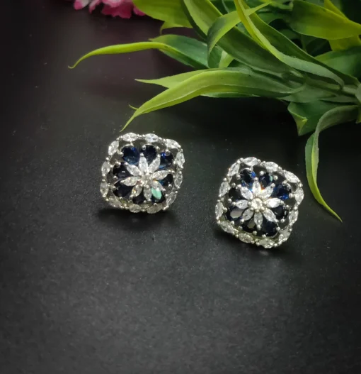 Glamaya Sparkling Cubic Zirconia Stud Earrings - Affordable Elegance For Women 1 GLAM-ER-CZ-50-205086-86-5