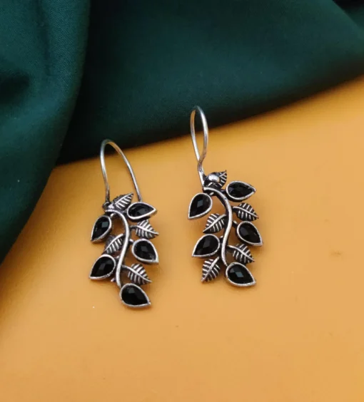 Glamaya Chic Oxidised Black Earrings: Trendy Style For Women & Girls 1 GLAM-ER-OX-12-182165-27-5