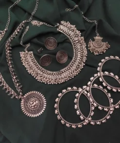 Glamaya Trendy Oxidised Necklace Set: Affordable Combo 1 GLAM-CN-OX-78F6-402756-150-7