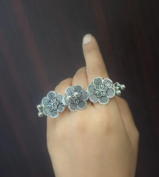 Glamaya Trendy Adjustable Oxidised Finger Ring For Women 2 GLAM-RI-OX-8F3-722853-15-6 Glamaya Trendy Adjustable Oxidised Finger Ring For Women 2 GLAM-RI-OX-8F3-722853-15-6