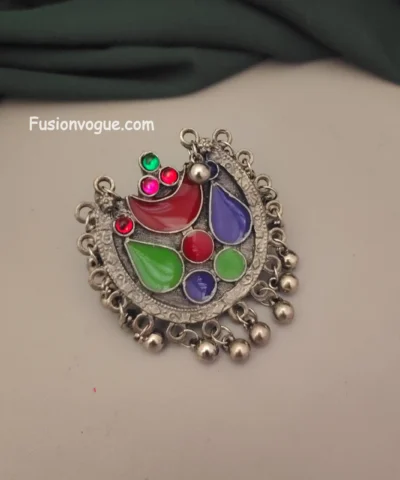 Glamaya Ethnic Multicolored Afghan Meena Ring For Stylish Women 1 GLAM-RI-ME-40-788283-71-2