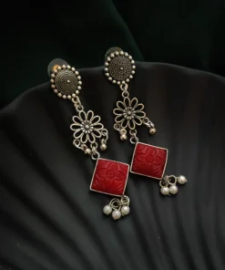 Glamaya Stylish Oxidised Lightweight Earrings For Everyday Glam 1 GLAM-ER-OX-12-006238-27-5