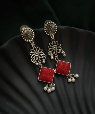 Glamaya Stylish Oxidised Lightweight Earrings For Everyday Glam 1 GLAM-ER-OX-12-006238-27-5