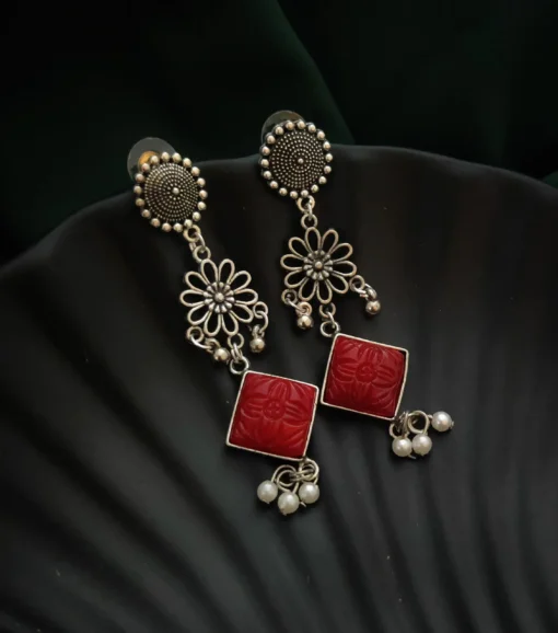 Glamaya Stylish Oxidised Lightweight Earrings For Everyday Glam 1 GLAM-ER-OX-12-006238-27-5