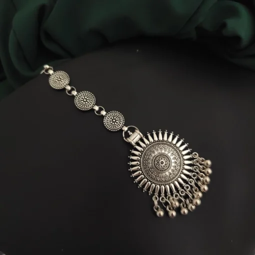 Glamaya Stunning Oxidised Mangtika 05: Perfect For Indian Weddings! 1 GLAM-HA-OX-5F7-394961-11-7