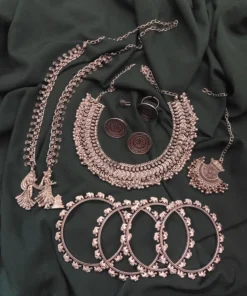 Glamaya Chic Oxidised Necklace Combo Set - Trendy & Affordable Women's Jewelry 1 GLAM-CN-OX-183F3-989290-350-3