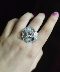 Glamaya Stylish Adjustable German Silver Ring For Women - Trendy Ethnic Design 1 GLAM-RI-OX-6F4-829638-11-7