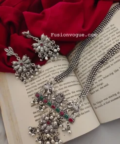 Glamaya Elegant Oxidised Elephant Jewelry Set: Trendy Combo For Women 1 GLAM-CN-OX-30-139779-49-5