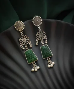 Glamaya Trendy Oxidised Lightweight Daily Earring:affordable & Stylish 1 GLAM-ER-OX-6F7-895076-15-9