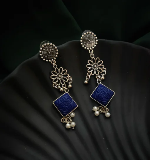 Glamaya Trendy Lightweight Oxidized Daily Earrings 1 GLAM-ER-OX-6F7-281118-15-9