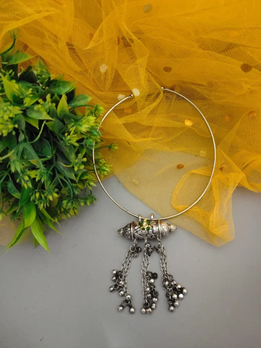 Glamaya Elegant Oxidised Tabeez Hasli Necklace - Trendy Ethnic Design 1 GLAM-NE-OX-22-013427-35-5