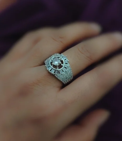 Glamaya Sparkling Cz Adjustable Finger Ring For Stylish Women 3 GLAM-RI-CZ-15F7-101141-25-7 Glamaya Sparkling Cz Adjustable Finger Ring For Stylish Women 3 GLAM-RI-CZ-15F7-101141-25-7