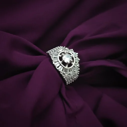 Glamaya Sparkling Cz Adjustable Finger Ring For Stylish Women 2 GLAM-RI-CZ-15F7-101141-25-7 Glamaya Sparkling Cz Adjustable Finger Ring For Stylish Women 2 GLAM-RI-CZ-15F7-101141-25-7