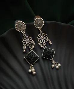 Glamaya Chic Oxidised Lightweight Earrings - Trendy & Affordable Daily Wear 1 GLAM-ER-OX-12-577342-27-5