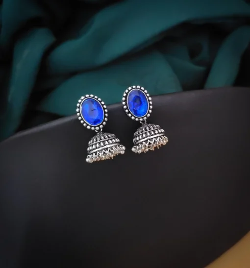 Glamaya Elegant Stone Jhumki Earrings: Trendy & Affordable 1 GLAM-ER-ST-40-748468-71-2