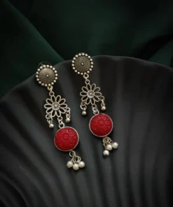 Glamaya Chic Lightweight Oxidised Daily Earring - Trendy & Affordable! 1 GLAM-ER-OX-6F7-546774-15-9