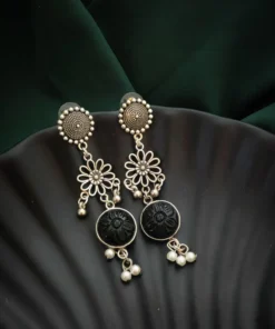 Glamaya Stylish Lightweight Oxidised Earring For Daily Wear 1 GLAM-ER-OX-12-043016-27-5