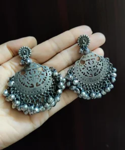 Glamaya Sparkle In Style: Premium Silver Lookalike Earrings 2 GLAM-ER-OX-50-193733-75-4