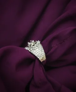 Glamaya Sparkling Cz Adjustable Finger Ring For Stylish Women 1 GLAM-RI-CZ-15F7-101141-25-7