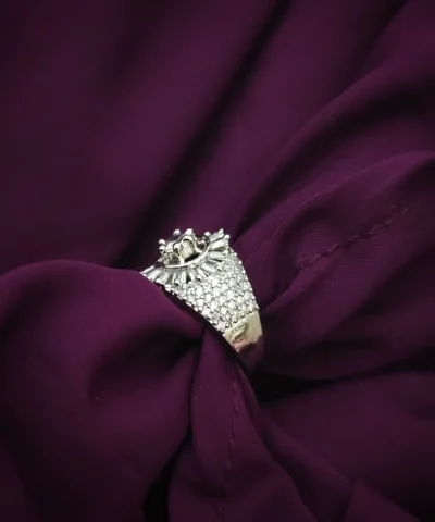 Glamaya Sparkling Cz Adjustable Finger Ring For Stylish Women 1 GLAM-RI-CZ-15F7-101141-25-7