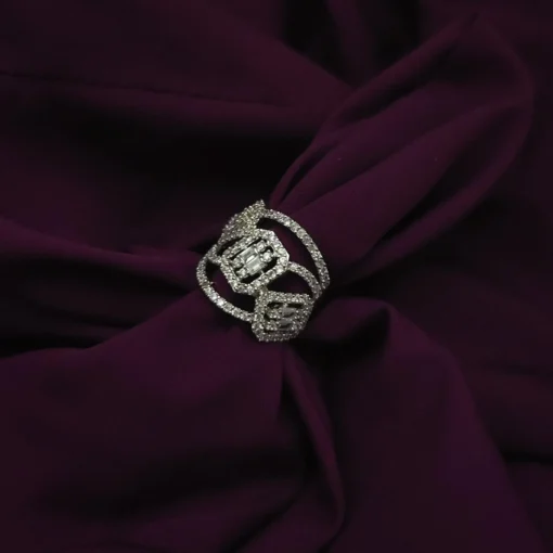Glamaya Sparkling Cz Adjustable Ring For Women 1 GLAM-RI-CZ-22-977206-35-5