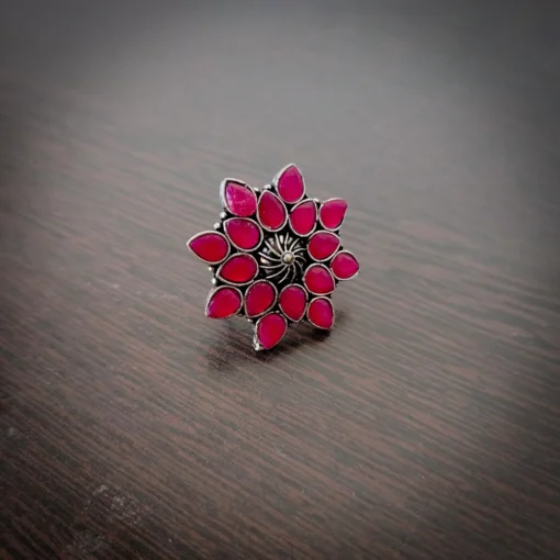 Glamaya Stunning Pink Stone Adjustable Ring - Buy 2 Get 1 Free Deal 1 GLAM-RI-ST-3F8-788855-8-8