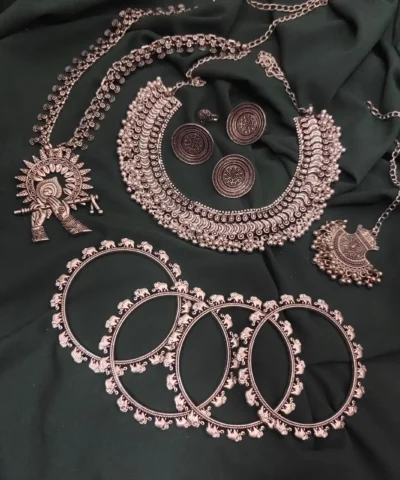 Glamaya Trendy Oxidised Necklace Combo Set For Women - Affordable & Stylish! 1 GLAM-CN-OX-110-823377-210-5